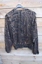 Blouson zwart/ brons Fink mt 38 vintage Vaste prijs AANBIEDI, Kleding | Dames, Maat 38/40 (M), Zwart, Fink, Ophalen of Verzenden