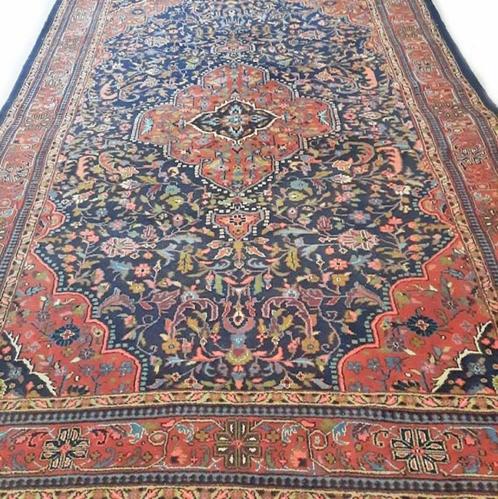 Perzisch tapijt handgeknoopt Ghom Oosterse vloerkleed wol, Huis en Inrichting, Stoffering | Tapijten en Kleden, Gebruikt, 200 cm of meer