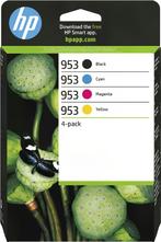HP 953 (6ZC69AE) Inktcartridge 4-kleuren Multipack, PO BOX 667, HP, WWW.HP.COM/GO/SUPPLIES, Cartridge