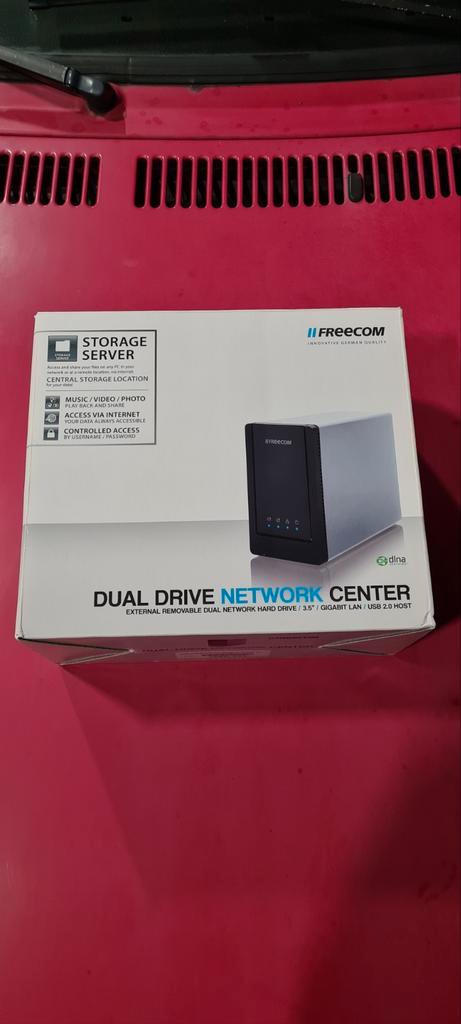 Freecom Dual Drive Network Center - als nieuw in doos, Computers en Software, NAS, Zo goed als nieuw, Ophalen of Verzenden