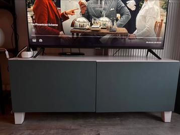 BESTA IKEA TV stand/ white and blue(rare color)