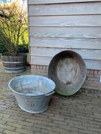 Zinken teilen, Tuin en Terras, Bloembakken en Plantenbakken, Ophalen, Gebruikt, Tuin, Metaal