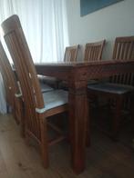 Stoelen zes stuks gratis op te halen, Huis en Inrichting, Ophalen, Gebruikt, Bruin, Vijf, Zes of meer stoelen