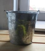 Zinken emmertje, Tuin en Terras, Bloempotten, Overige materialen, Rond, Ophalen of Verzenden, Zo goed als nieuw