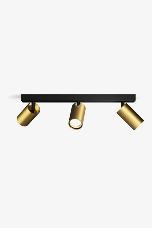 Philips Plafondspot 3 Lichts Badkamer Goud Idris *NIEUW*, Huis en Inrichting, Lampen | Plafondlampen, Zo goed als nieuw, Ophalen of Verzenden