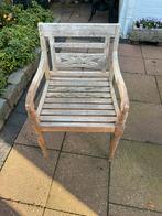 4 teakhouten stoelen, Tuin en Terras, Tuinstoelen, Ophalen of Verzenden, Gebruikt, Teakhout