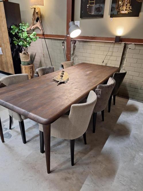 6x eetkamerstoel Soho van Just Design, Huis en Inrichting, Stoelen, Nieuw, Vijf, Zes of meer stoelen, Hout, Stof, Overige kleuren