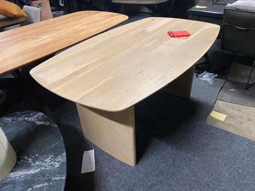 Tafel deens ovaal massief blank eiken 160x90 nu 499, Huis en Inrichting, Tafels | Eettafels, Nieuw, 50 tot 100 cm, 150 tot 200 cm