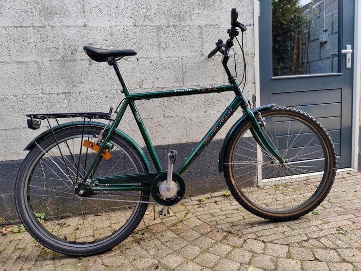 Robuuste herenfiets / tourfiets groen - merk DBS, Fietsen en Brommers, Fietsen | Heren | Herenfietsen, Gebruikt, Overige merken