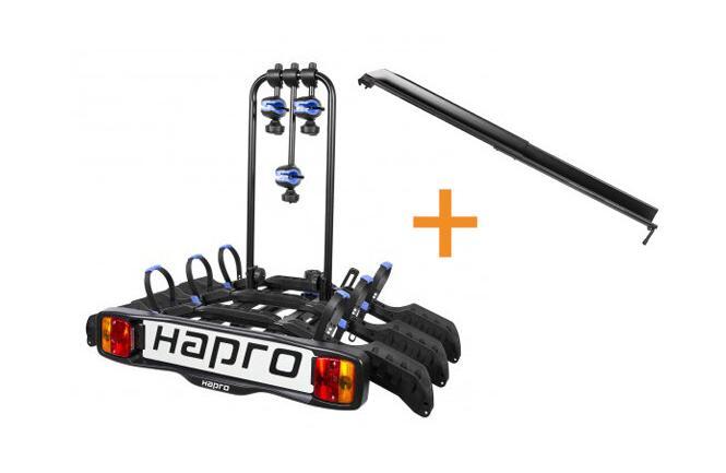 Hapro Atlas Active 3 - fietsendrager 7-polig + Oprijgoot, Auto diversen, Fietsendragers, Nieuw, Trekhaakdrager, 3 fietsen of meer
