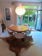 Robuuste ronde eettafel Mango hout 120 cm, Huis en Inrichting, Tafels | Eettafels, Ophalen, Rond, Zo goed als nieuw, Vijf personen of meer