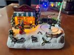 Kerst Schaatsbaan (draait niet) met werkende verlichting, Diversen, Ophalen, Gebruikt