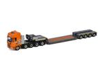 WSI Scania ng 10x4 + Nooteboom px 4as, Hobby en Vrije tijd, Modelauto's | 1:50, Ophalen of Verzenden, Zo goed als nieuw, Bus of Vrachtwagen