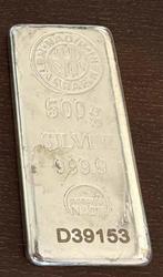 Prachtige 500gr Nadir Metal Refinery baartje .999 zilver, Ophalen of Verzenden, Zilver