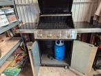 Gasbarbecue zwart met gasfles, Ophalen, Zo goed als nieuw