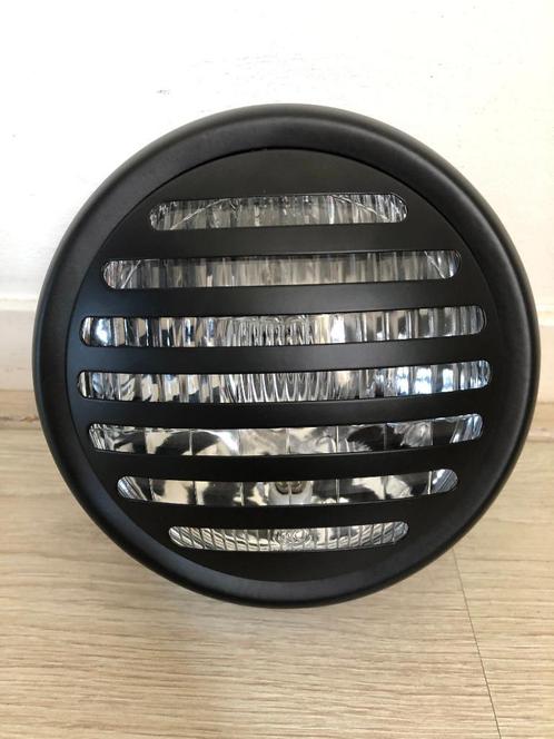 Koplamp zwart caferacer bobber scrambler lijn rooster, Motoren, Onderdelen | Honda, Nieuw, Ophalen of Verzenden