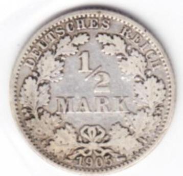 m013 deutsches reich 0,5 mark 1905 (G)  beschikbaar voor biedingen