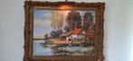 Antiek Schilderij met Lampje - 1954, Ophalen