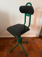 ANTIEKE VINTAGE STOEL ATELIER BUREAU WERKPLAATS IJZER HOUT, Ophalen