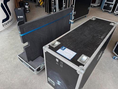 Flightcase dubbel 65” en 4x Vimostand incl flightcase, Muziek en Instrumenten, Behuizingen en Koffers, Zo goed als nieuw, Overige instrumenten