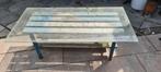 60' jaren Bankje van  fabriek Batavus Met Glasplaat, Ophalen, 100 tot 150 cm, 50 tot 100 cm, Minder dan 50 cm