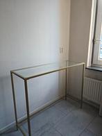 Gouden side table bijzettafel, Huis en Inrichting, Tafels | Sidetables, Ophalen, Overige materialen, 100 tot 150 cm, Zo goed als nieuw