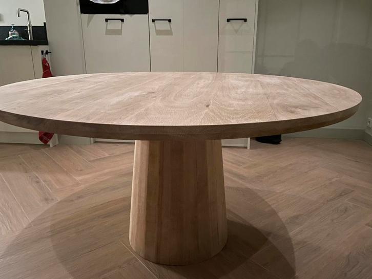 Eiken tafels, Huis en Inrichting, Tafels | Eettafels, Nieuw, 100 tot 150 cm, 100 tot 150 cm, Vijf personen of meer, Rond, Eikenhout