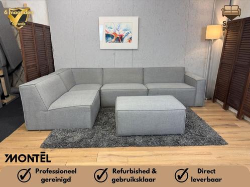 GRATIS LEVERING Luxe Lichtgrijze “Montél Bloq”, Huis en Inrichting, Banken | Bankstellen, Zo goed als nieuw, Ophalen of Verzenden