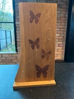 Houten sieraden display met vlinders, Ophalen, Zo goed als nieuw