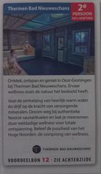 Postcodeloterij bon 12 Thermen Bad Nieuweschans, Twee personen, Kortingsbon, Spa of Sauna