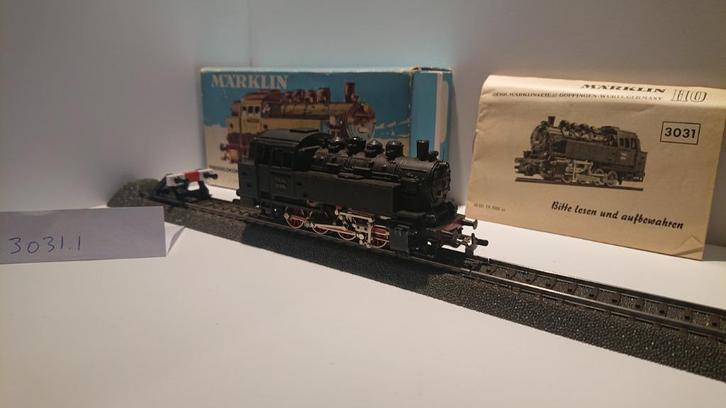 Märklin 3031.2 stoomlocomotief, nummer 81 004 DB, OVP, 1965, Hobby en Vrije tijd, Modeltreinen | H0, Gebruikt, Locomotief, Wisselstroom