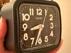 Seiko vintage zwarte alarmwekker klok, Antiek en Kunst, Antiek | Klokken, Ophalen of Verzenden