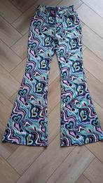 Flared glow in te dark stretch broek/legging. Maat M, Maat 38/40 (M), Zwart, Ophalen of Verzenden, Zo goed als nieuw