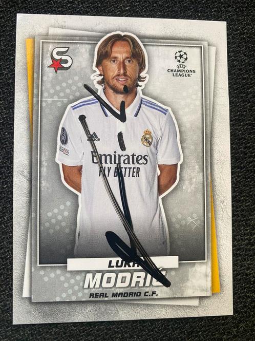 Modric handtekening, Verzamelen, Sportartikelen en Voetbal, Nieuw, Spelerskaart, Buitenlandse clubs, Ophalen