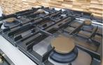 Luxe Lacanche Fornuis 70cm zwart en messing 4 pits 1 oven, Niet ingevuld, 60 cm of meer, Niet ingevuld, Zo goed als nieuw