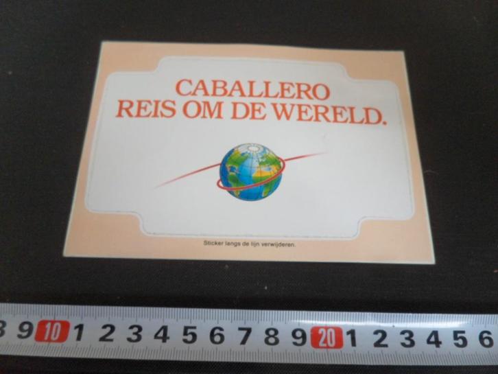 sticker CABALERO reis om de wereld, Verzamelen, Stickers, Zo goed als nieuw, Ophalen