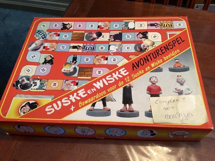 Suske en Wiske avonturenspel, Hobby en Vrije tijd, Gezelschapsspellen | Bordspellen, Zo goed als nieuw, Vijf spelers of meer, Ophalen of Verzenden