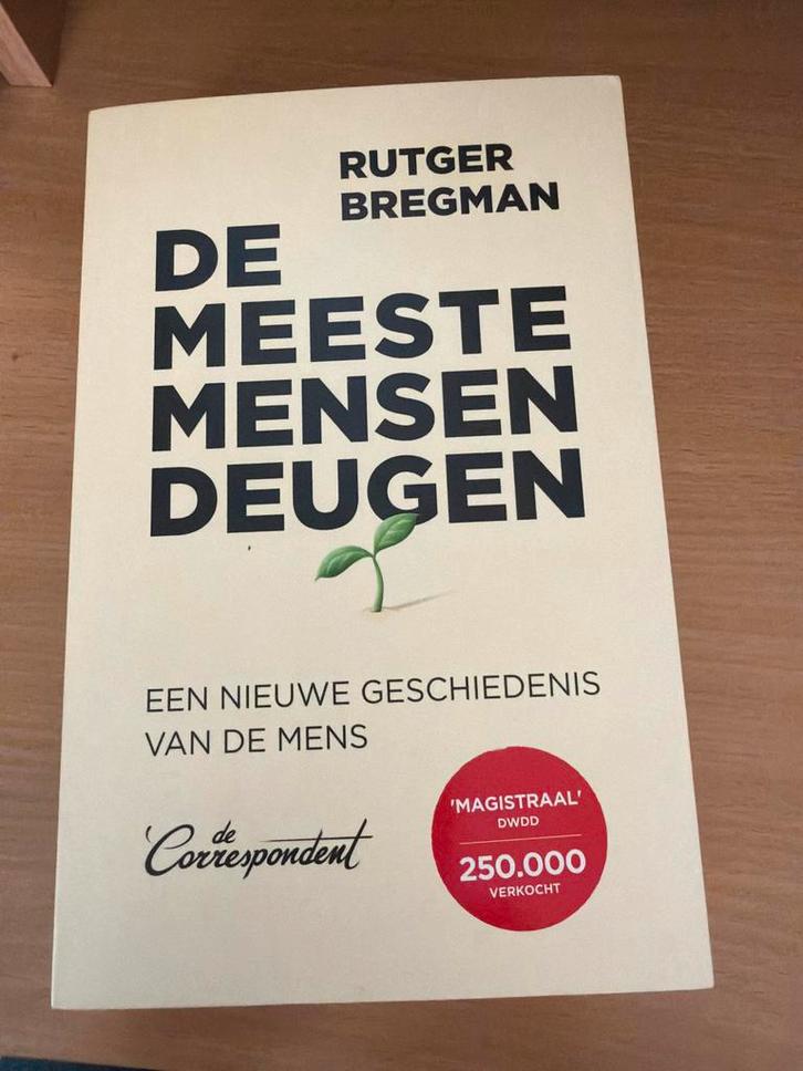 De meeste mensen deugen - Rutger Bregman, Boeken, Geschiedenis | Vaderland, Zo goed als nieuw, 20e eeuw of later, Ophalen of Verzenden