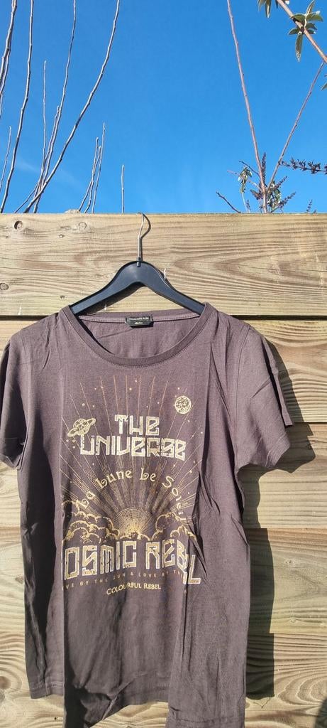 Colorful Rebel shirt, maat M, Verzenden, Zo goed als nieuw, Zwart, Korte mouw