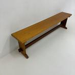 Vintage houten school bank bankje jaren 70, Ophalen of Verzenden