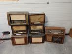 8 oude buizenradio s, Antiek en Kunst, Antiek | Tv's en Audio, Ophalen