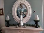 grote, ovale, landelijke, robuuste spiegel (ptmd), Huis en Inrichting, Ophalen of Verzenden, Zo goed als nieuw, Ovaal, Minder dan 100 cm