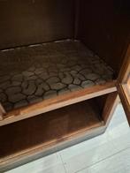 Haagse School Servieskast Hout, Ophalen, 100 tot 150 cm, Glas, 25 tot 50 cm