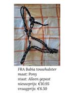 FRA Babia touwhalster zwart/wit maat pony, Ophalen of Verzenden, Nieuw, Overige soorten