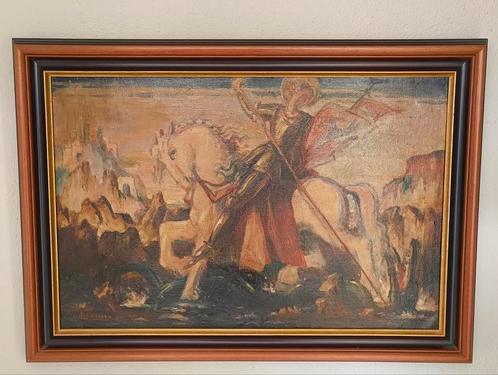 Miek Janssen (Jan Toorop) zeldzaam olieverf op doek, Antiek en Kunst, Kunst | Schilderijen | Klassiek, Ophalen of Verzenden