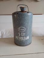 Grijs emaille petroleum kan, Antiek en Kunst, Curiosa en Brocante, Ophalen of Verzenden