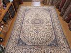 Vintage handgeknoopt perzisch tapijt nain 362x250, Info@SlatsAntiek.nl, Perzisch, 200 cm of meer, Ophalen of Verzenden