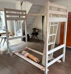 Flexa 1 persoonsbed / hoogslaper 90x200 cm white wash, Huis en Inrichting, Ophalen, Gebruikt, Eenpersoons, 200 cm