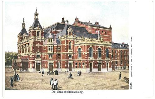 960251	Amsterdam	de Stadsschouwburg	 Nette oude kaart Onbesc, Verzamelen, Ansichtkaarten | Nederland, Ongelopen, Noord-Holland