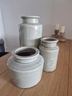 3 prachtige potten licht groen, Huis en Inrichting, Ophalen, Zo goed als nieuw, Groen, Minder dan 50 cm